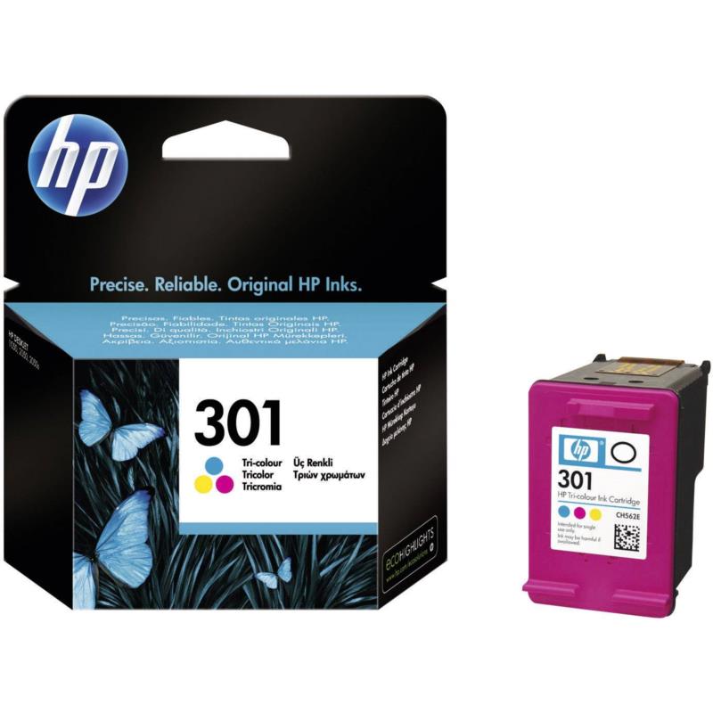 GŁOWICA HP 301XL KOLOR CH564EE Tusz HP 301XL do Deskjet 1000/1050/1510/2000/2050/3000/3050 | 330 str. | CMY